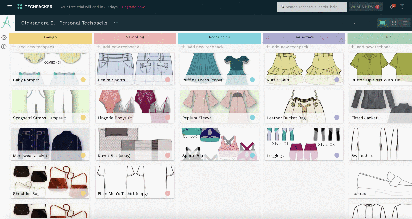 Techpacker product development stages