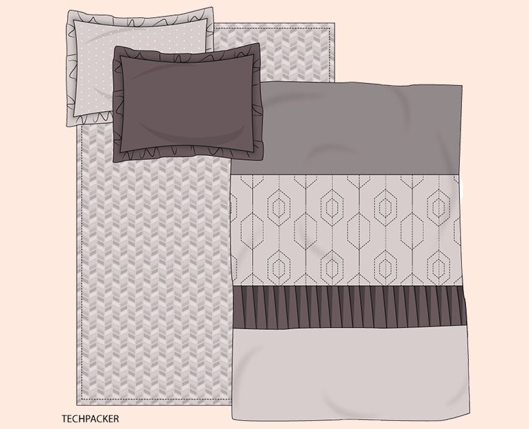 Duvet set Tech pack example