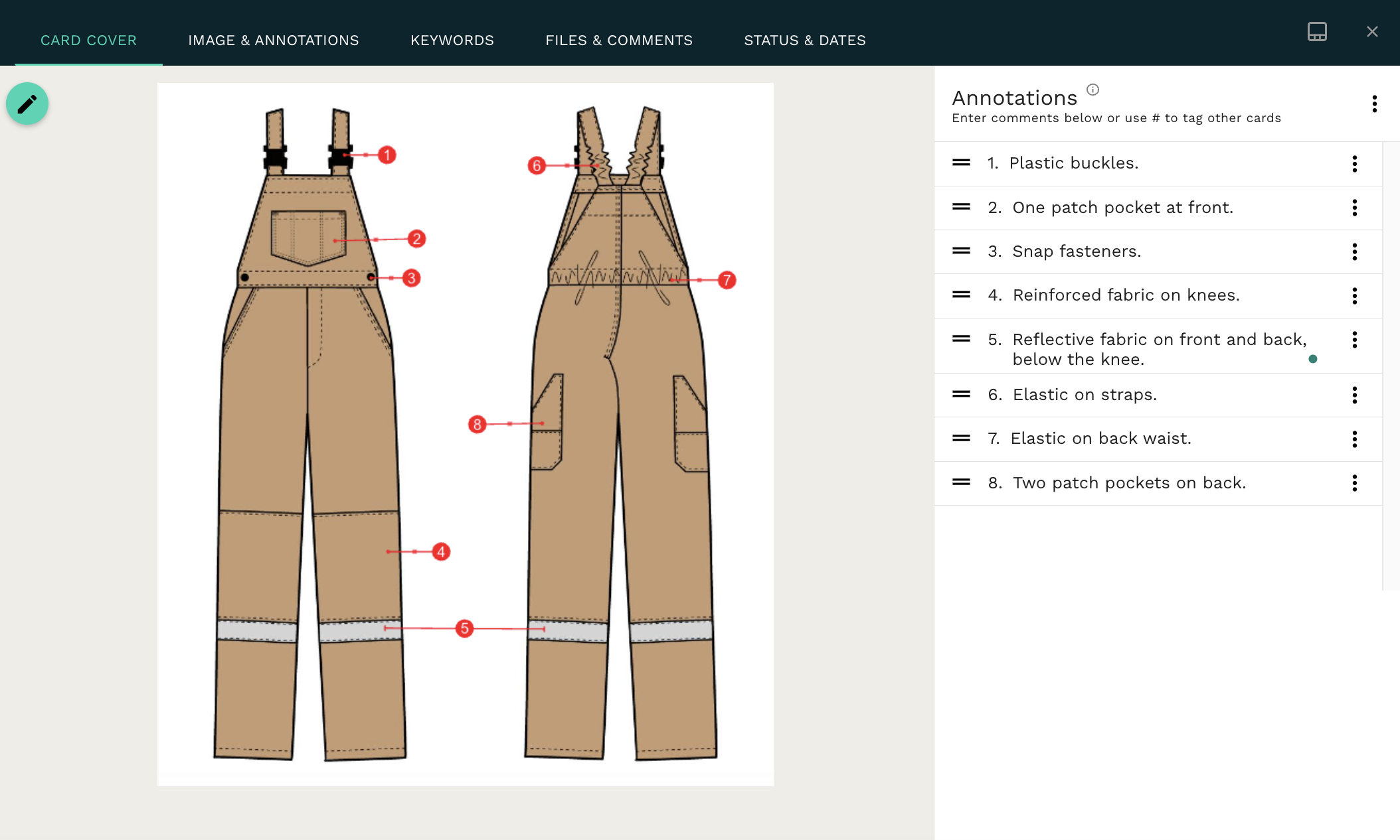 Techpacker's annotation tool